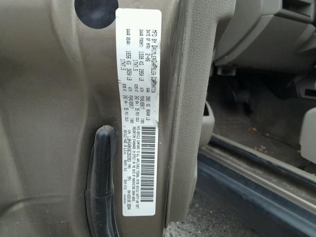 1J8HG48K66C263363 - 2006 JEEP COMMANDER BEIGE photo 10