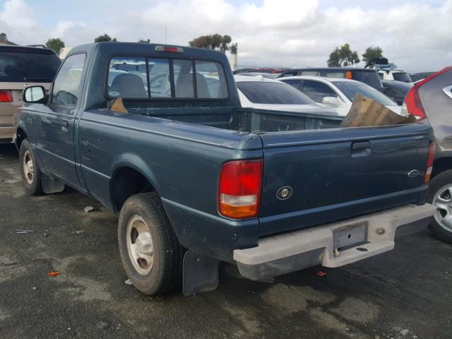 1FTCR10U6TPA05338 - 1996 FORD RANGER GREEN photo 3