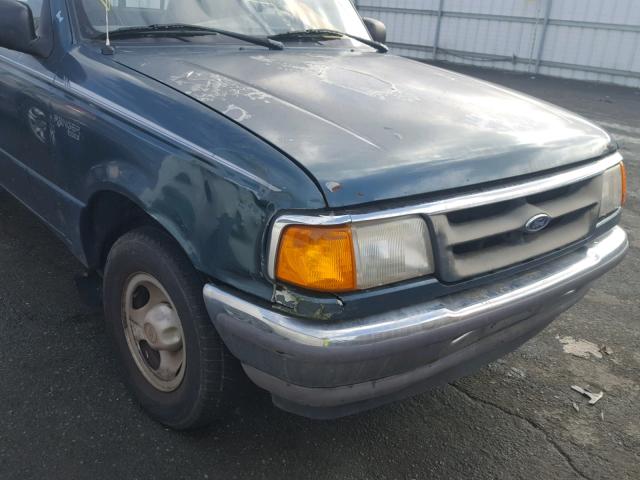 1FTCR10U6TPA05338 - 1996 FORD RANGER GREEN photo 9