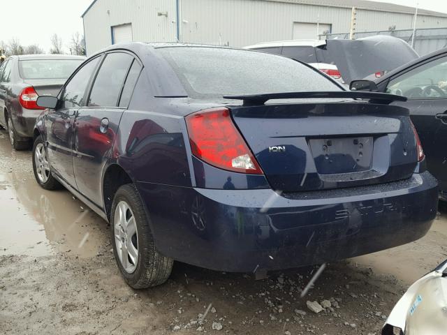 1G8AZ55F57Z119408 - 2007 SATURN ION LEVEL BLUE photo 3