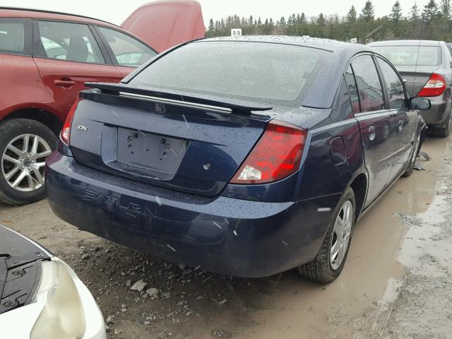 1G8AZ55F57Z119408 - 2007 SATURN ION LEVEL BLUE photo 4