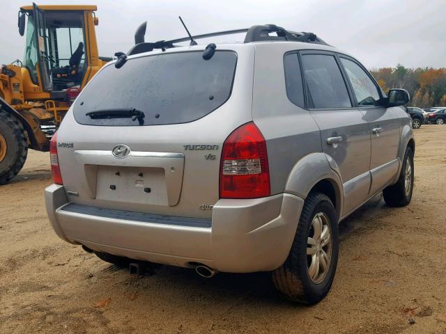 KM8JN72D36U262879 - 2006 HYUNDAI TUCSON GLS SILVER photo 4