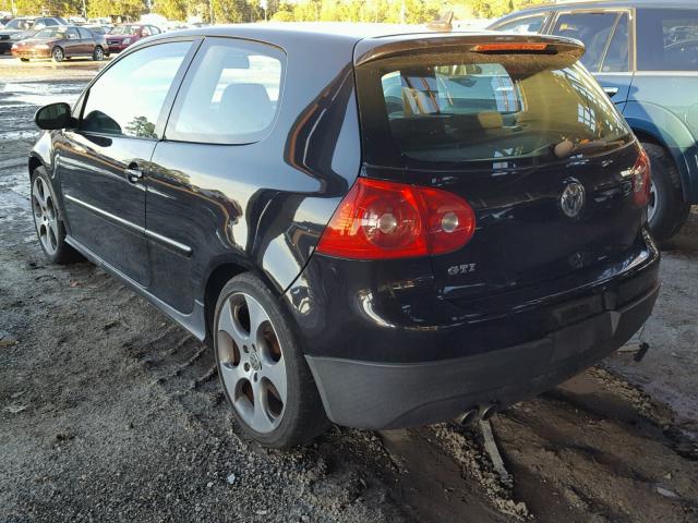 WVWEV71K49W012730 - 2009 VOLKSWAGEN GTI BLACK photo 3