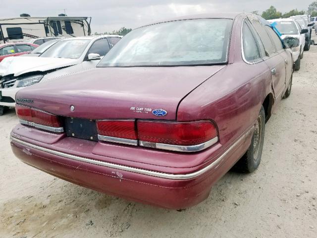 2FALP74W9TX200984 - 1996 FORD CROWN VICT RED photo 4