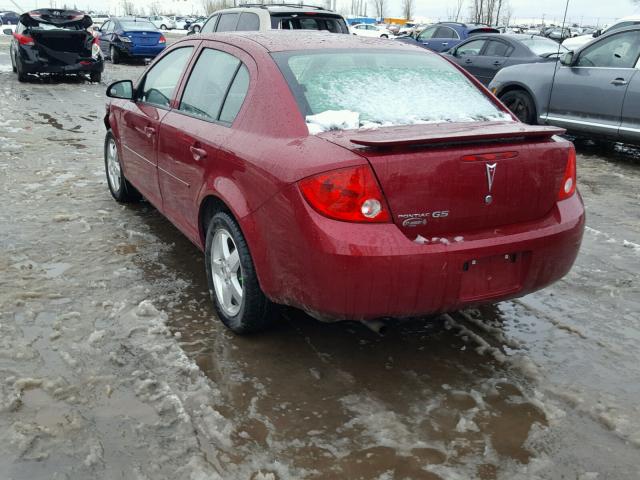 1G2AS55H697101708 - 2009 PONTIAC G5 SE RED photo 3