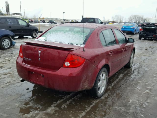 1G2AS55H697101708 - 2009 PONTIAC G5 SE RED photo 4