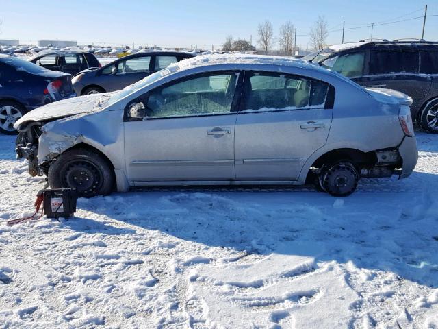 3N1AB6AP6BL688012 - 2011 NISSAN SENTRA 2.0 SILVER photo 9