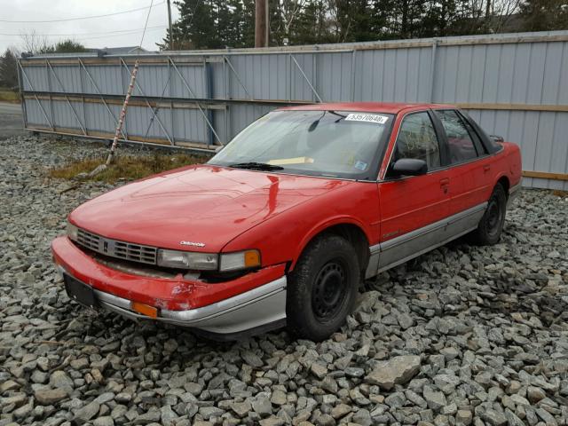 1G3WS51T9LD339587 - 1990 OLDSMOBILE CUTLASS SU RED photo 2