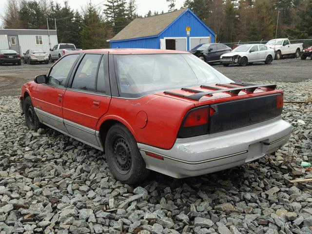 1G3WS51T9LD339587 - 1990 OLDSMOBILE CUTLASS SU RED photo 3