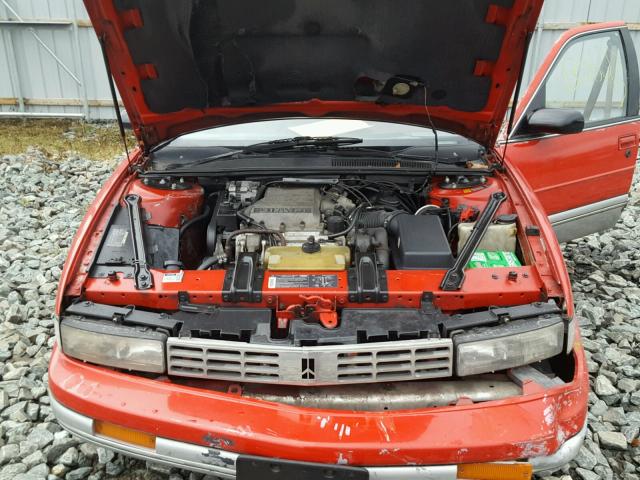 1G3WS51T9LD339587 - 1990 OLDSMOBILE CUTLASS SU RED photo 7