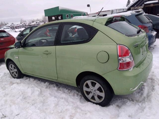 KMHCN3BC9AU150850 - 2010 HYUNDAI ACCENT SE GREEN photo 3