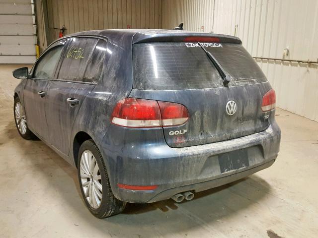 WVWNM7AJ2CW326619 - 2012 VOLKSWAGEN GOLF 蓝色 照片 3