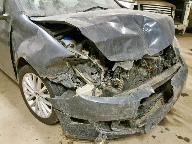 WVWNM7AJ2CW326619 - 2012 VOLKSWAGEN GOLF 蓝色 照片 9