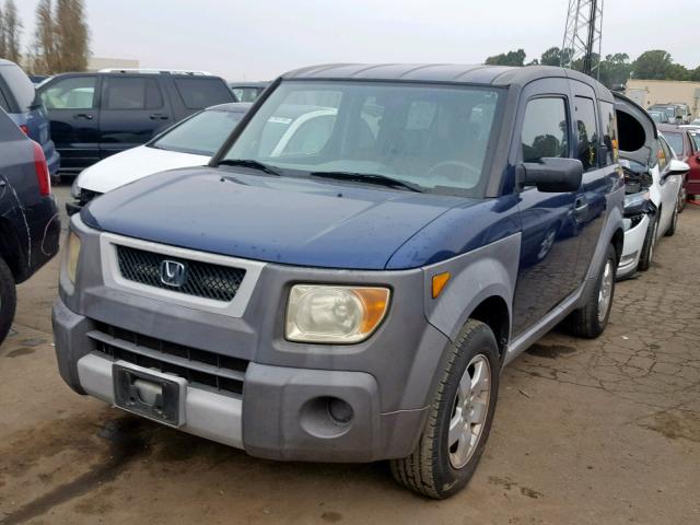 5J6YH28583L000798 - 2003 HONDA ELEMENT EX BLUE photo 2