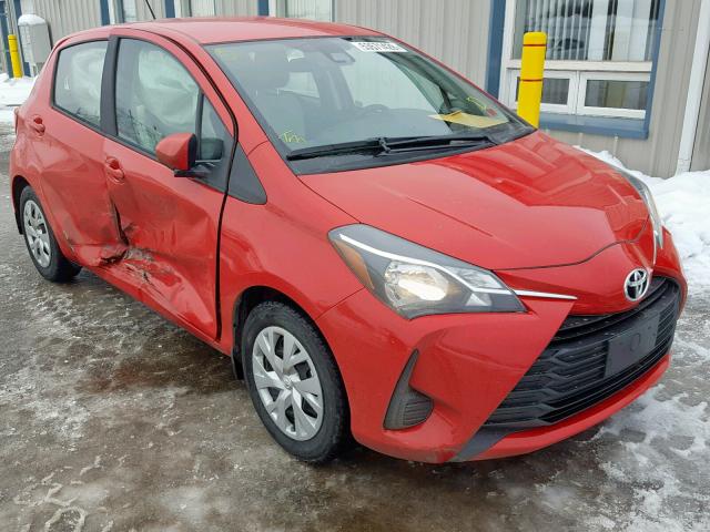 VNKKTUD30JA099370 - 2018 TOYOTA YARIS L RED photo 1