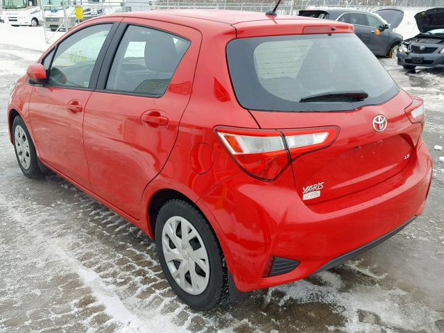 VNKKTUD30JA099370 - 2018 TOYOTA YARIS L RED photo 3