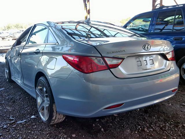 5NPEB4AC2BH044474 - 2011 HYUNDAI SONATA GLS BLUE photo 3