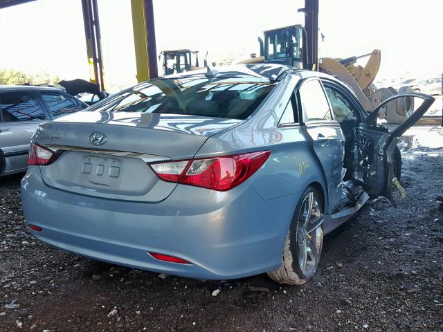 5NPEB4AC2BH044474 - 2011 HYUNDAI SONATA GLS BLUE photo 4