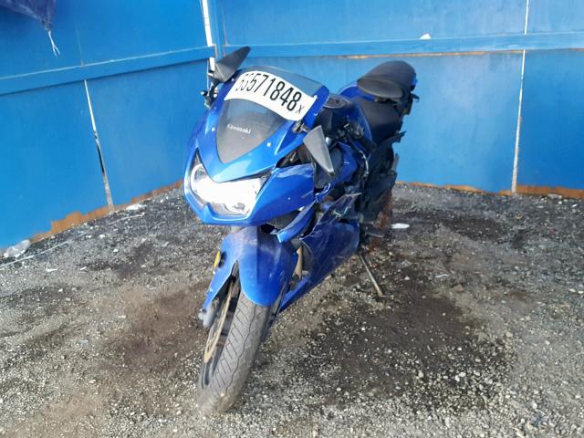 JKAEXMJ169DA39694 - 2009 KAWASAKI EX250 J BLUE photo 2