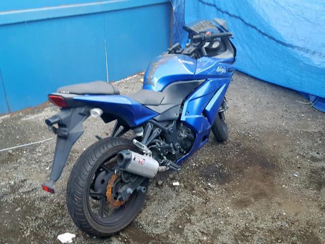 JKAEXMJ169DA39694 - 2009 KAWASAKI EX250 J BLUE photo 4