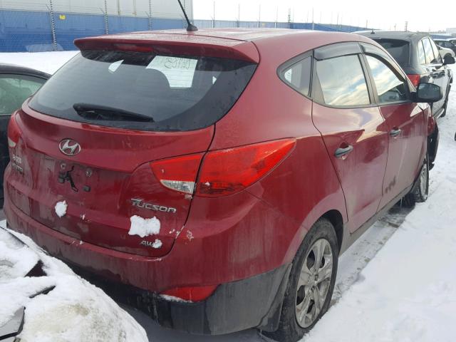 KM8JTCAC6CU434275 - 2012 HYUNDAI TUCSON GL RED photo 4