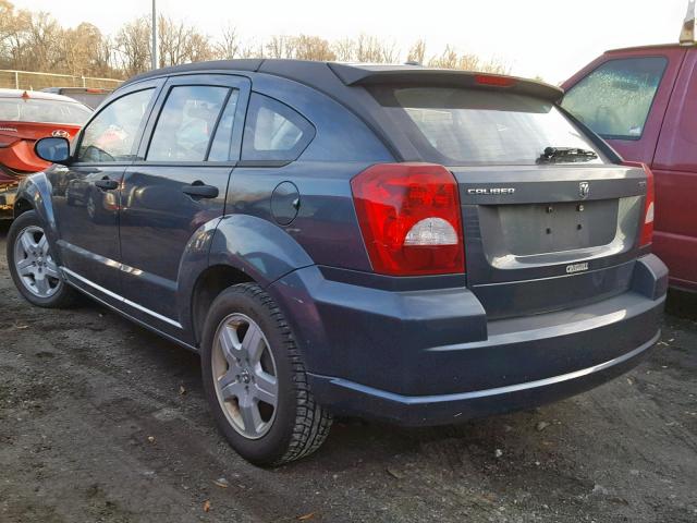 1B3HB48B48D524767 - 2008 DODGE CALIBER SX BLUE photo 3