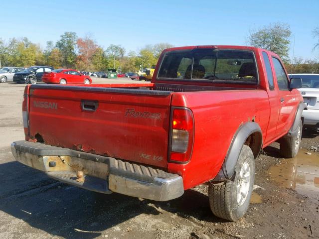 1N6ED26Y3XC312659 - 1999 NISSAN FRONTIER K RED photo 4