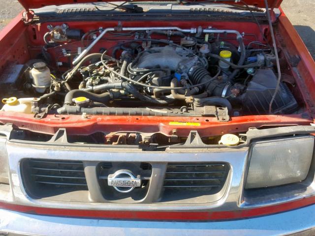 1N6ED26Y3XC312659 - 1999 NISSAN FRONTIER K RED photo 7