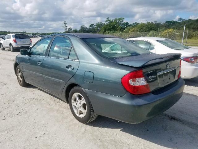 4T1BE32K63U713598 - 2003 TOYOTA CAMRY LE GREEN photo 3
