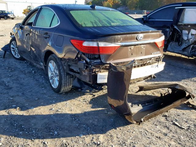 JTHBW1GG5F2089950 - 2015 LEXUS ES 300H BROWN photo 3