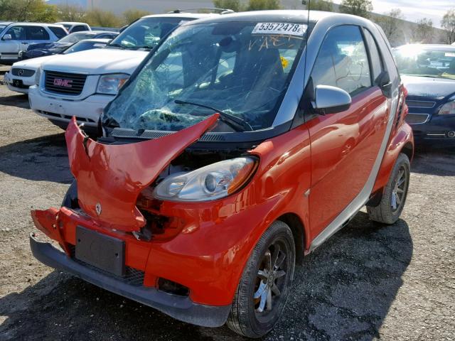WMEEJ31X18K125249 - 2008 SMART FORTWO PUR RED photo 2