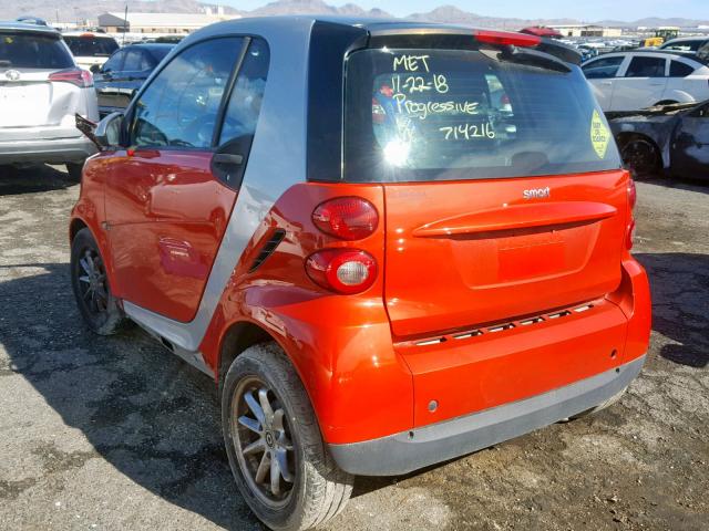 WMEEJ31X18K125249 - 2008 SMART FORTWO PUR RED photo 3