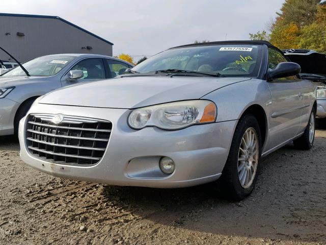 1C3EL55R55N620102 - 2005 CHRYSLER SEBRING TO SILVER photo 2