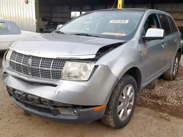 2LMDU88CX7BJ09822 - 2007 LINCOLN MKX GRAY photo 2