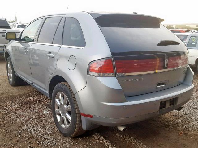 2LMDU88CX7BJ09822 - 2007 LINCOLN MKX GRAY photo 3