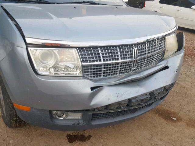 2LMDU88CX7BJ09822 - 2007 LINCOLN MKX GRAY photo 9