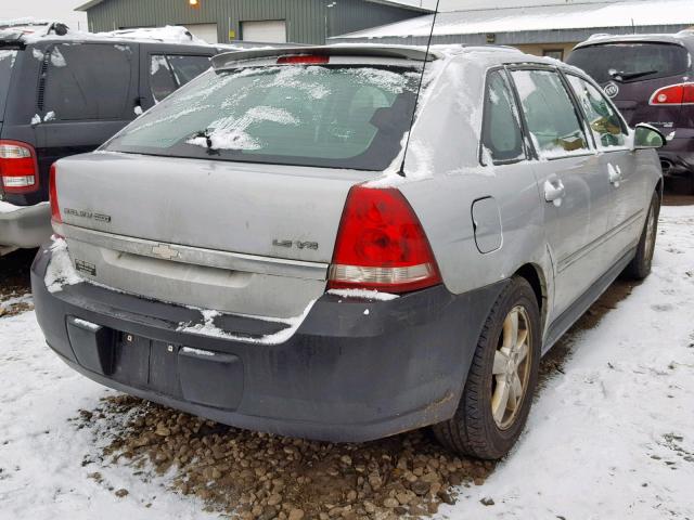 1G1ZT64855F157683 - 2005 CHEVROLET MALIBU MAX ვერცხლისფერი ფოტო 4