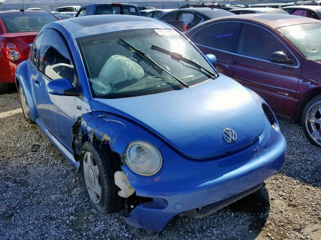 3VWCT21CX1M411782 - 2001 VOLKSWAGEN NEW BEETLE ლურჯი ფოტო 1
