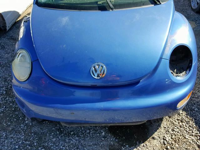 3VWCT21CX1M411782 - 2001 VOLKSWAGEN NEW BEETLE ლურჯი ფოტო 7