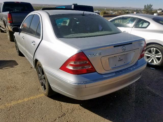 WDBRF61J51F103735 - 2001 MERCEDES-BENZ C 240 GRAY photo 3