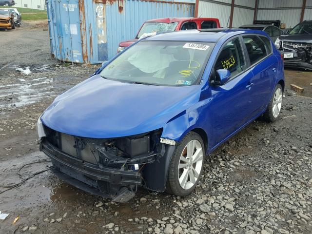 KNAFW5A39B5451784 - 2011 KIA FORTE SX BLUE photo 2