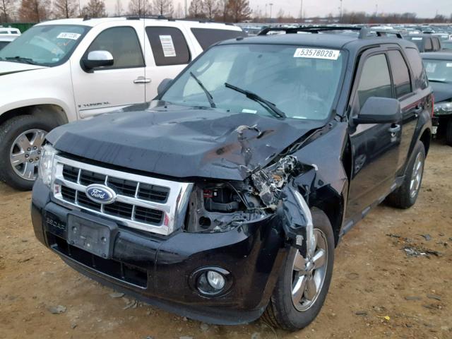 1FMCU0D75CKB03802 - 2012 FORD ESCAPE XLT BLACK photo 2