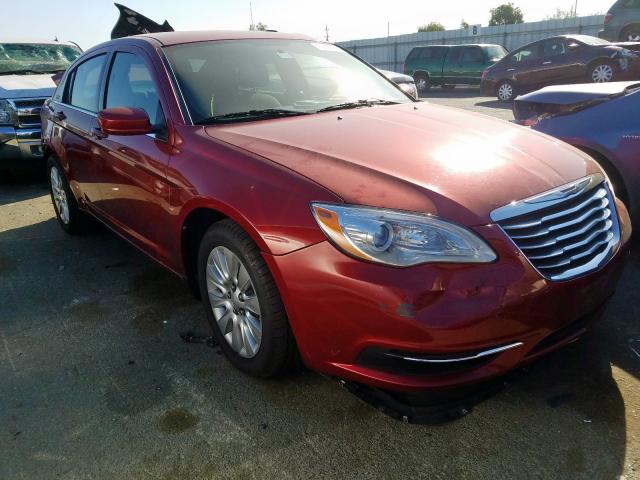 1C3CCBAB5DN647135 - 2013 CHRYSLER 200 LX RED photo 1