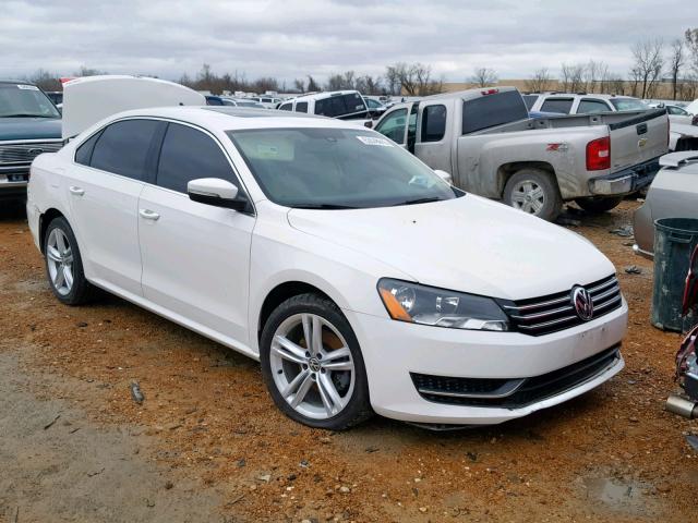 1VWBS7A35EC033096 - 2014 VOLKSWAGEN PASSAT SE WHITE photo 1