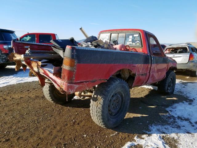 JT4RN63A0J8006044 - 1988 TOYOTA PICKUP RN6 RED photo 4