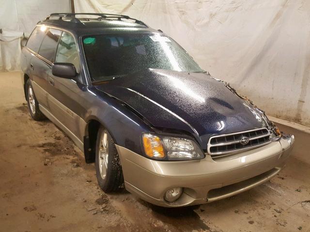 4S3BH675517606649 - 2001 SUBARU LEGACY OUT BLUE photo 1