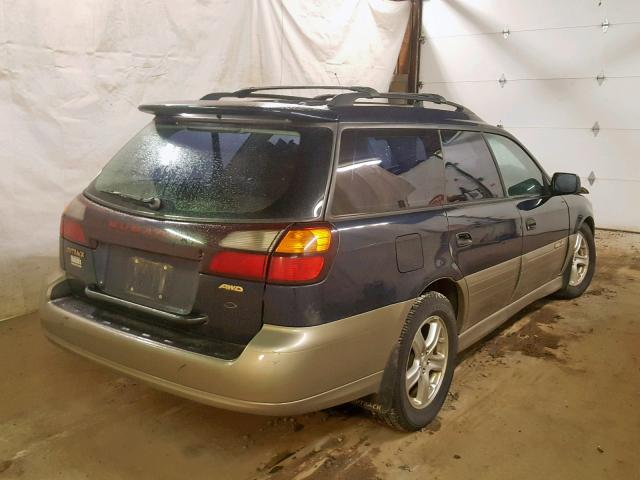 4S3BH675517606649 - 2001 SUBARU LEGACY OUT BLUE photo 4