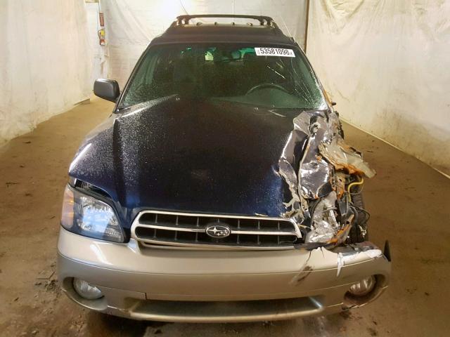 4S3BH675517606649 - 2001 SUBARU LEGACY OUT BLUE photo 7