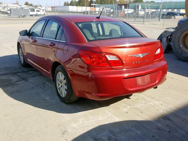 1C3CC4FB8AN188053 - 2010 CHRYSLER SEBRING TO RED photo 3