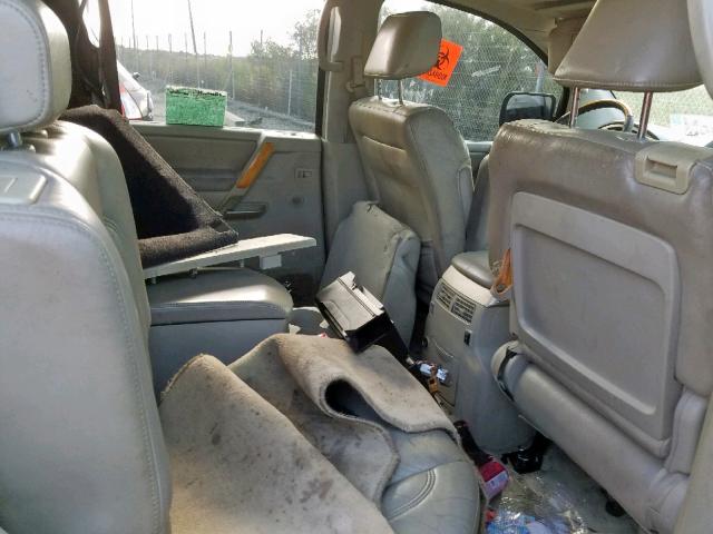 5N3AA08AX5N809131 - 2005 INFINITI QX56 BLACK photo 6